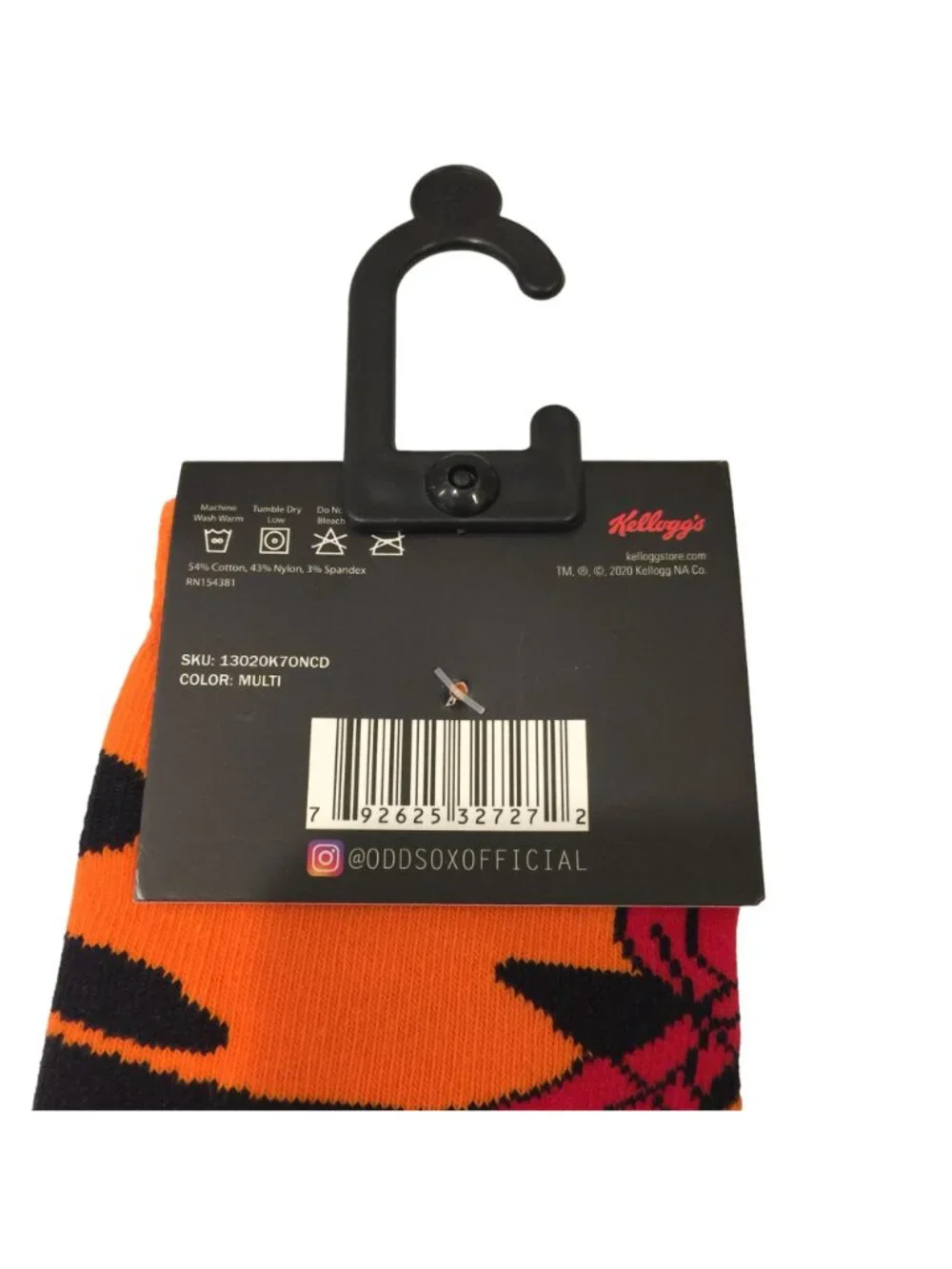 Kellogg's Kids Crew Socks Size Ages 7-10 Frosted Flakes Froot Loops